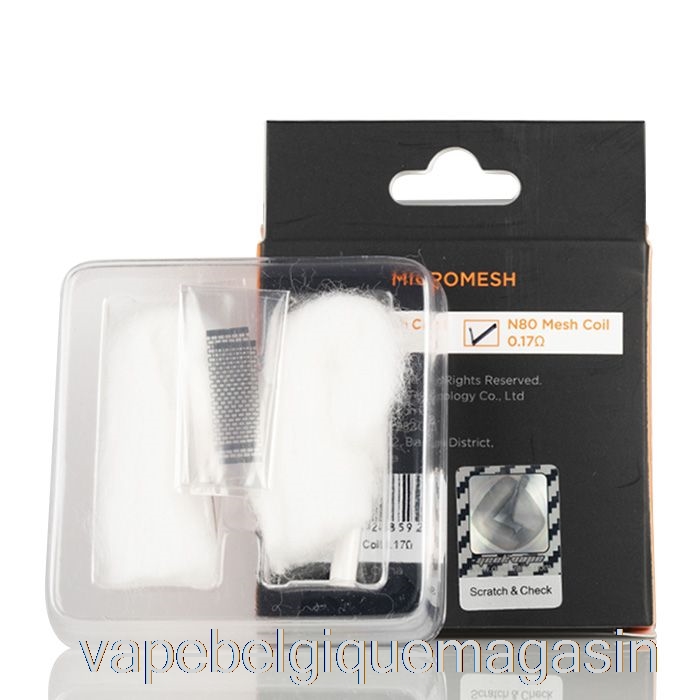 Vape Belgique Geek Vape Zeus X Bobines De Feuille De Micromesh (2 Feuilles) Bobines De Micromesh Ni80 0,17ohm